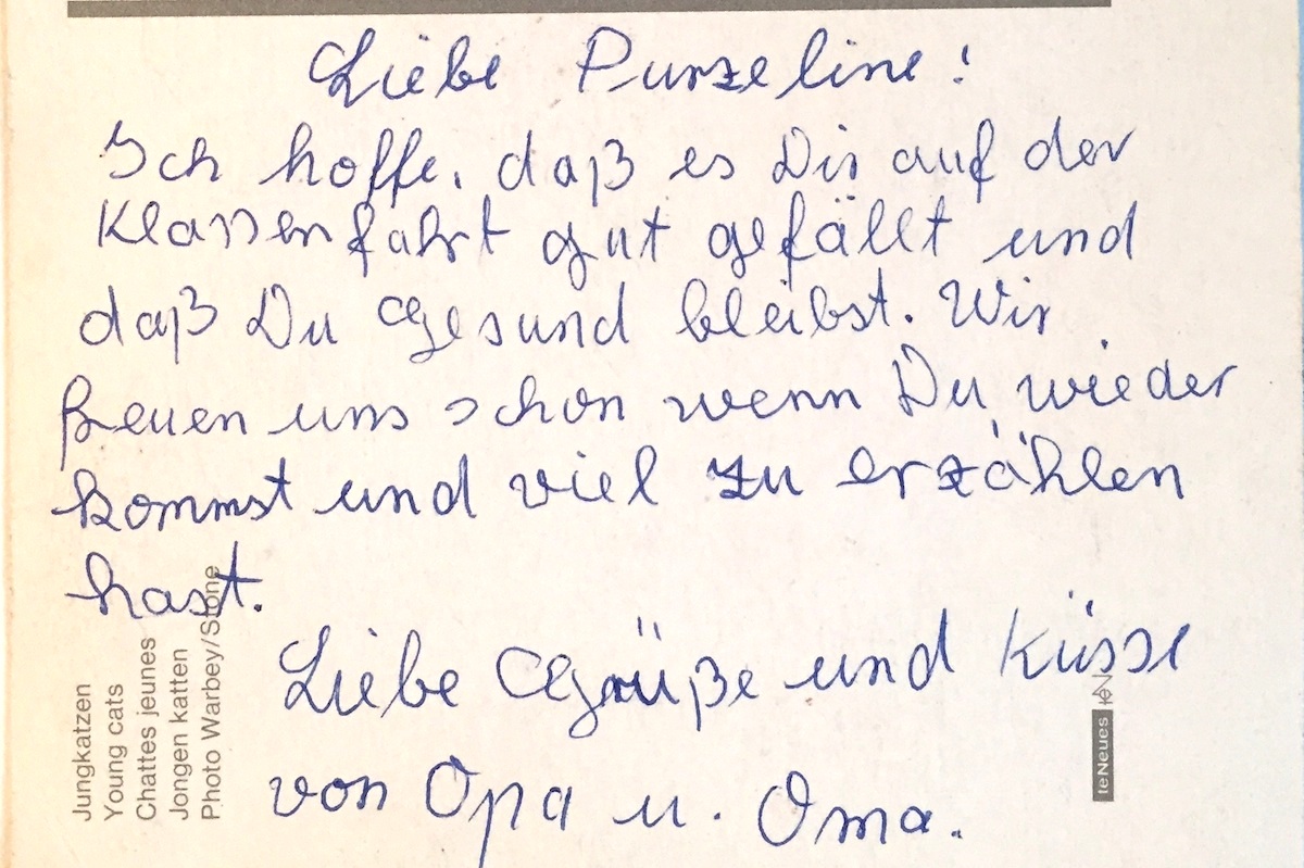 Brief an Omi, Nr. 25: Du hast mich inspiriert