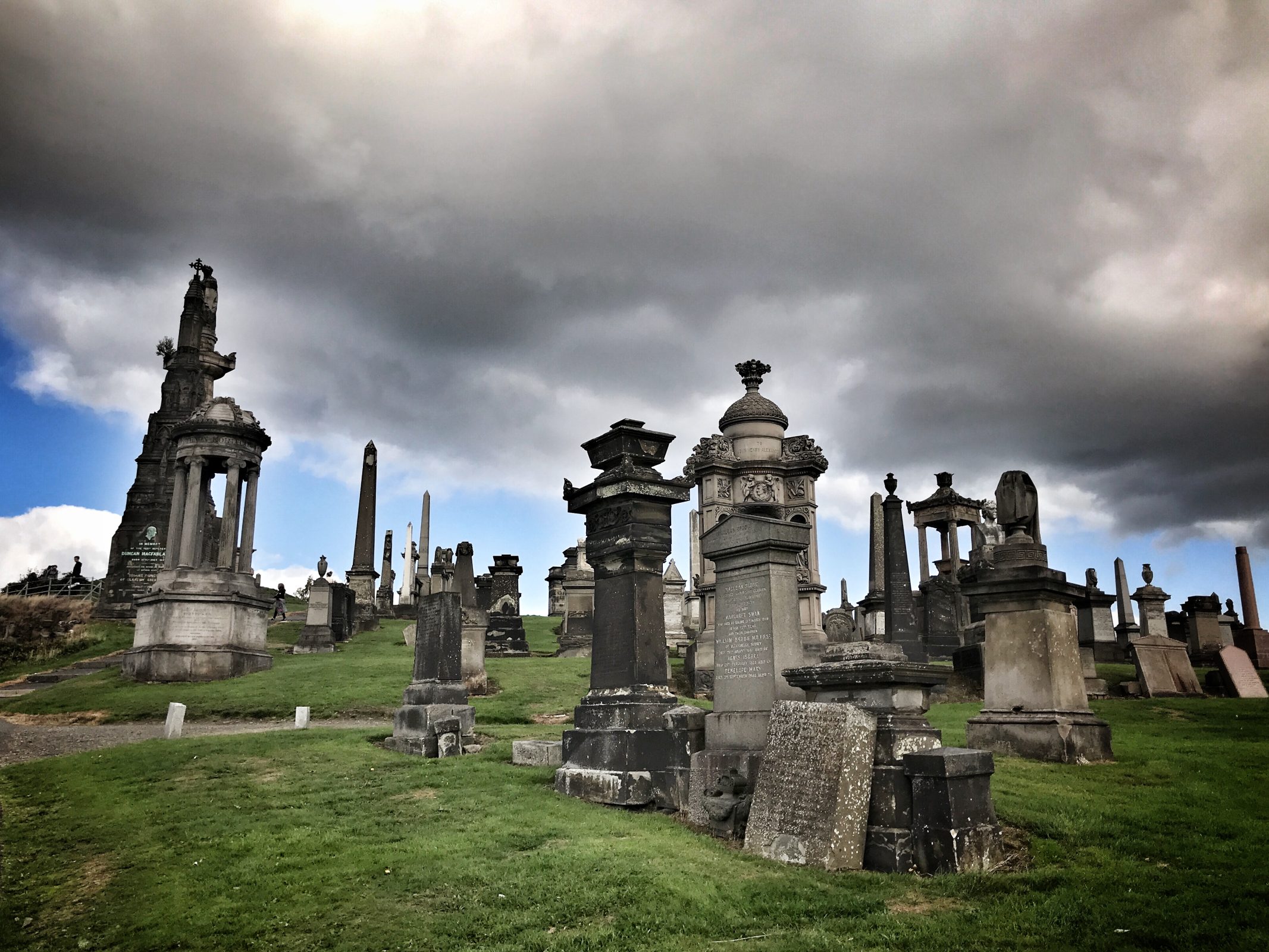 Wenn ich sterbe: Grabsteine, Obelisken und Mausoleen auf einem viktorianischen Friedhof in Glasgow